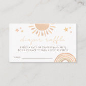 リトルサンシャインサンベビーシャワーおむつラッフル エンクロージャーカード (正面)