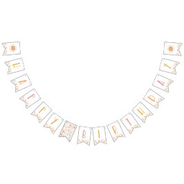 リトルサンシャインハッピーバースデーバナー バンティングフラッグ