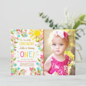 リトルサンシャインバースデーパーティー招待フローラ 招待状 (スタンド正面)