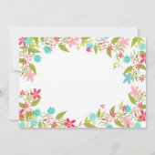 リトルサンシャインバースデーパーティー招待フローラ 招待状 (裏面)