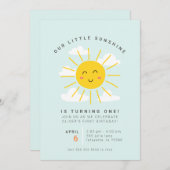 リトルサンシャインバースデーパーティ招待状 招待状 (正面/裏面)