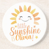 リトルサンシャインパーソナライズされたサンドストーンコースター コースター (正面)