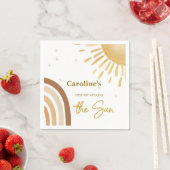 リトルサンシャインファーストのまわりにトリップザサン誕生日 スタンダードカクテルナプキン (インサイチュ)