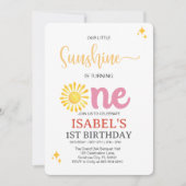 リトルサンシャインファースト誕生 招待状 (正面)