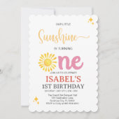 リトルサンシャインファースト誕生 招待状 (正面)