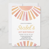 リトルサンシャインファースト誕生 招待状 (正面)