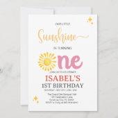 リトルサンシャインファースト誕生 招待状 (正面)