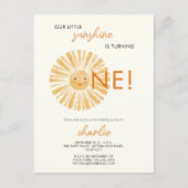 リトルサンシャインファースト1歳招待状 ポストカード (正面)