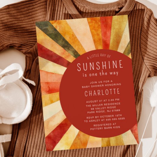 リトルサンシャインベイビーシャワー 招待状