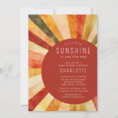 リトルサンシャインベイビーシャワー 招待状 (正面)