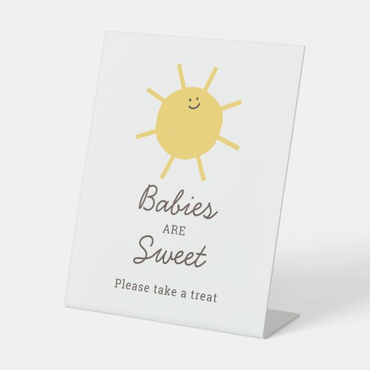 リトルサンシャインベビーは甘いトリートサイン 台座サイン (正面)