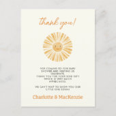 リトルサンシャインベビーシャワーありがとう ポストカード (正面)