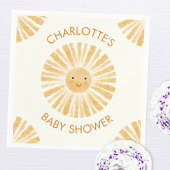 リトルサンシャインベビーシャワーパーソナライズされた スタンダードカクテルナプキン