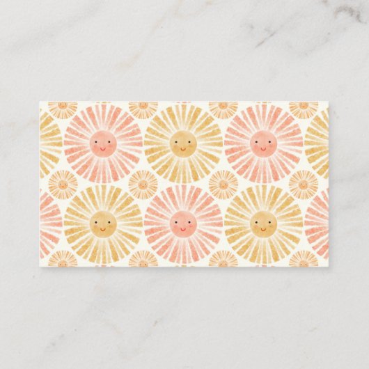 リトルサンシャインベビーシャワー予約リクエスト エンクロージャーカード (裏面)