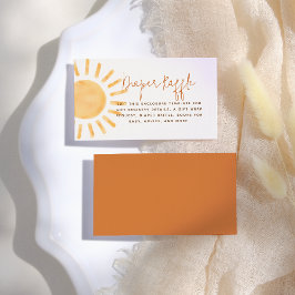 リトルサンシャインボホ男女兼用ベビーシャワー エンクロージャーカード