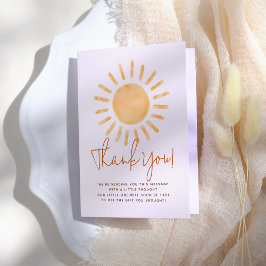 リトルサンシャインボホ男女兼用ベビーシャワー サンキューカード