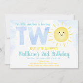 リトルサンシャインボーイセカンド誕生日 招待状 (正面)