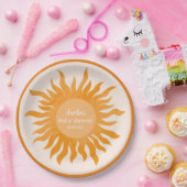 リトルサンシャインボーホウォーター色サンベビーシャワー ペーパープレート (パーティー)