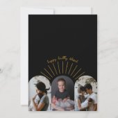 リトルサンシャインレトロフォトコラージュ誕生 案内状 (裏面)