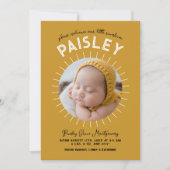 リトルサンシャインレトロフォトコラージュ誕生 案内状 (正面)