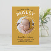 リトルサンシャインレトロフォトコラージュ誕生 案内状 (スタンド正面)