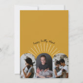 リトルサンシャインレトロフォトコラージュ誕生 案内状 (裏面)