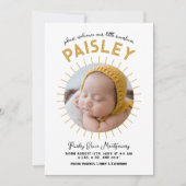 リトルサンシャインレトロフォトコラージュ誕生 案内状 (正面)