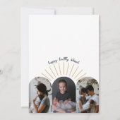 リトルサンシャインレトロフォトコラージュ誕生 案内状 (裏面)