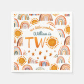 リトルサンシャイン名二番目の誕生日ボーイ スタンダードカクテルナプキン (正面)