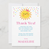 リトルサンシャイン感謝カード 招待状 (正面)