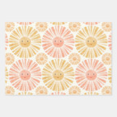 リトルサンシャイン水の色パターン ラッピングペーパーシート (正面)