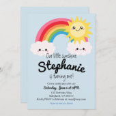 リトルサンシャイン誕生日招待 招待状 (正面/裏面)