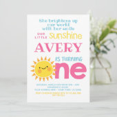 リトルサンシャイン1歳の誕生日 招待状 (スタンド正面)