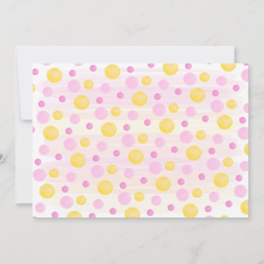 リトルサンシャイン1stバースデーガール招待状 招待状 (裏面)