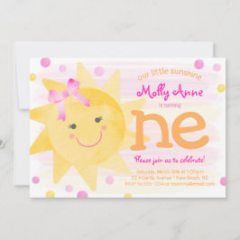リトルサンシャイン1stバースデーガール招待状 招待状