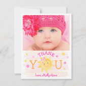 リトルサンシャイン1stバースデーガール サンキューカード (正面)