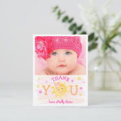 リトルサンシャイン1stバースデーガール サンキューカード (スタンド正面)