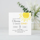 リトルサンシャイン1st誕生日パーティースクエア 招待状 (スタンド正面)