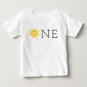 リトルサンシャイン1st誕生日パーティーワン ベビーTシャツ