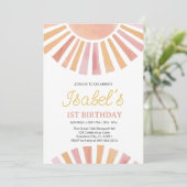 リトルサンシャイン ファーストバースデー サンシャイン1stバースデー 招待状 (スタンド正面)