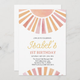 リトルサンシャイン ファーストバースデー サンシャイン1stバースデー 招待状