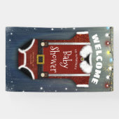 リトルサンタベビーボディスーツ冬のシャワーウェルカム 横断幕 (横)