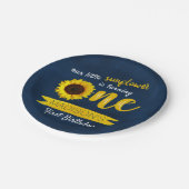 リトルサンフラワー1st誕生日紙プレート ペーパープレート (アングル)