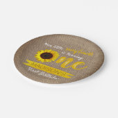 リトルサンフラワー1st誕生日紙プレート ペーパープレート (アングル)