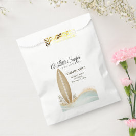 リトルサーファーのミニマルな金ゴールドのベビーシャワー フェイバーバッグ