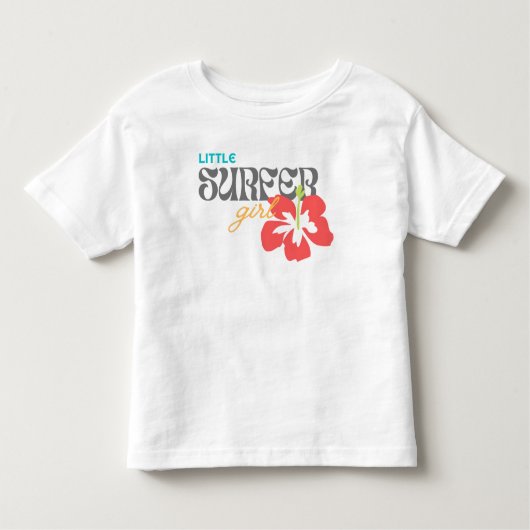 リトルサーファーガール – 幼児用シャツ トドラーTシャツ (正面)