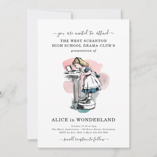 リトルシアターコミュニティカレッジハイスクールプレイ 招待状 (正面)