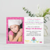 リトルシェフのバースデーパーティー写真招待状 招待状 (スタンド正面)