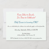 リトルシェフの1歳誕生日パーティー 招待状 (裏面)