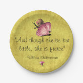 リトルシェフ引用文妖精バタフライ紙プレート ペーパープレート (正面)